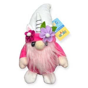 Unicorn Gnome Pocket Sized Plush Figurine Pink High Skye is a Friend